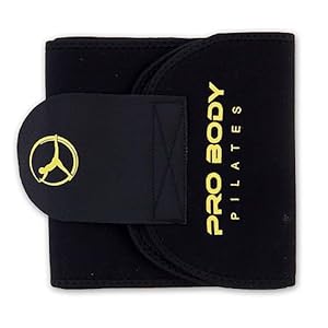 ProBody Pilates Waist Sweat Band for Women and Men, Sweat Waist Trimmer Belt for High-Intensity Training, Waist Trainer