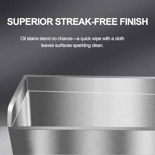 Commercial Mop Sink - Floor-Standing Utility Bucket for Laundry Rooms, Restaurants & Industrial Use - Large 41x80cm (16.1x31.5in) Perfect for Balconies & Cleaning Tasks