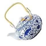 Théière décorative : la couleur de cette théière est sobre et s'harmonisera facilement avec votre mobilier. théière en porcelaine