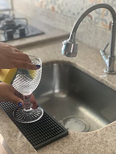 Tapete Protetor de Pia Emborrachado 38 x 10cm