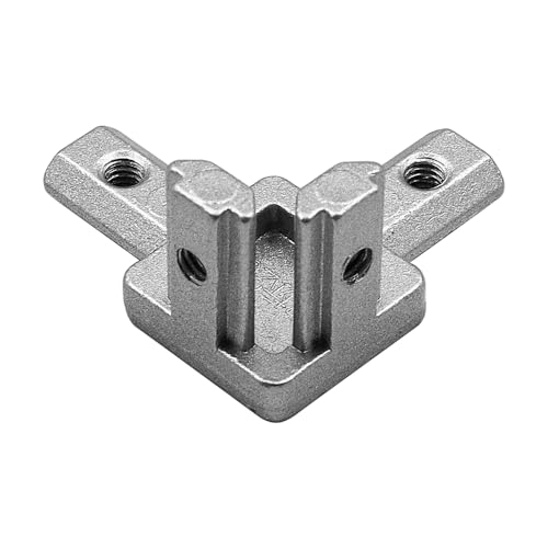 Tiardey 10 Pcs 3-Way Aluminium Profile Corner Connector 20x20,Solid Corner Bracket and 304 Stainless Steel Screws for Standard Extrusion Profile Made of Alloy - Image 3