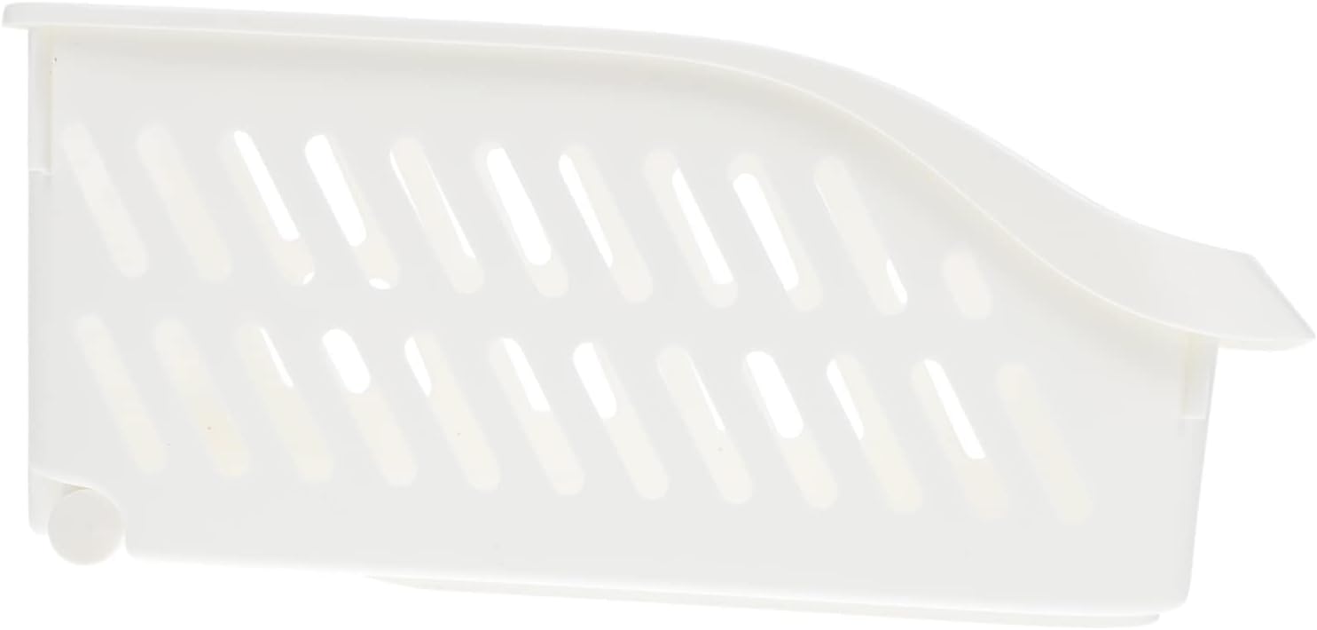 Mini Storage Box White Plastic Tabletop Organizer for Home