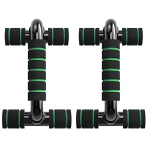 Liegestützgriffe Push Up Bars Fitnessstudio-Übungsgeräte Fitness 1 Paar Liegestützgriffe mit Gepolstertem Schaumstoffgriff und Rutschfester, Stabiler Struktur für Männer & Frauen