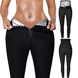 sauna bodytech 【Más Posibilidades】Estos pantalones de chándal delgados para mujer son adecuados para la vida diaria (casual) y los entrenamientos físicos (deportes), ya sea caminar, trotar o hacer yoga, ayuda a quemar más calorías. El negro de gama alta se puede combinar libremente con sujetadores, camisetas, chalecos de sauna y otras prendas, y se puede usar todo el día en varias ocasiones. Es un artículo imprescindible para quemar grasa para todas las mujeres.