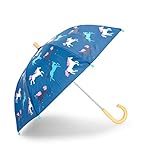Hatley Girls' Printed Umbrella, Color Changing Prancing Horses, One Size