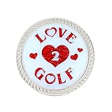 Navika Kicks Candy Love 2 Golf Glitzy Ball Marker with Round Shoe Ornament