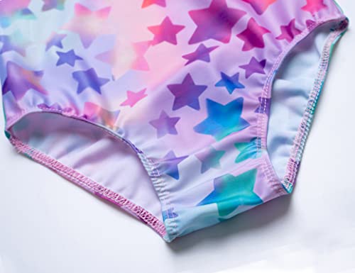Image of TENVDA Girls One Piece Swimsuits Sport Halter Swimwear Beach Bathing Suit
