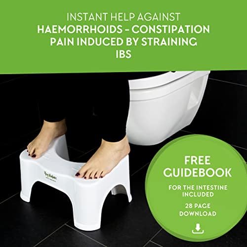 Hey Nature HOCA Original Toilet Stool, Medically Tested Poop Stool for Adults, Bathroom Stool as Remedy for Haemorrhoids, Constipation, IBS - Poo Stool for Complete, Painless BM, Toilet Step for Kids