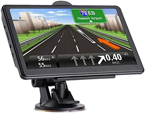 GPS Navigation for car, 7-inch HD 256-8GB Voice Broadcast Navigation, Top Loading North America map Contains (USA, Canada, Mexico Map) Lifetime Map Free Updates