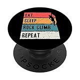 Escalador Regalo Come Duerme Escalada de roca Repite la PopSockets PopGrip Intercambiable