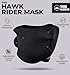 Tough Headwear Neoprene Half Face Mask for Cold Weather - Men's Winter Ski Mask for Outdoors, Motorcycle - Black