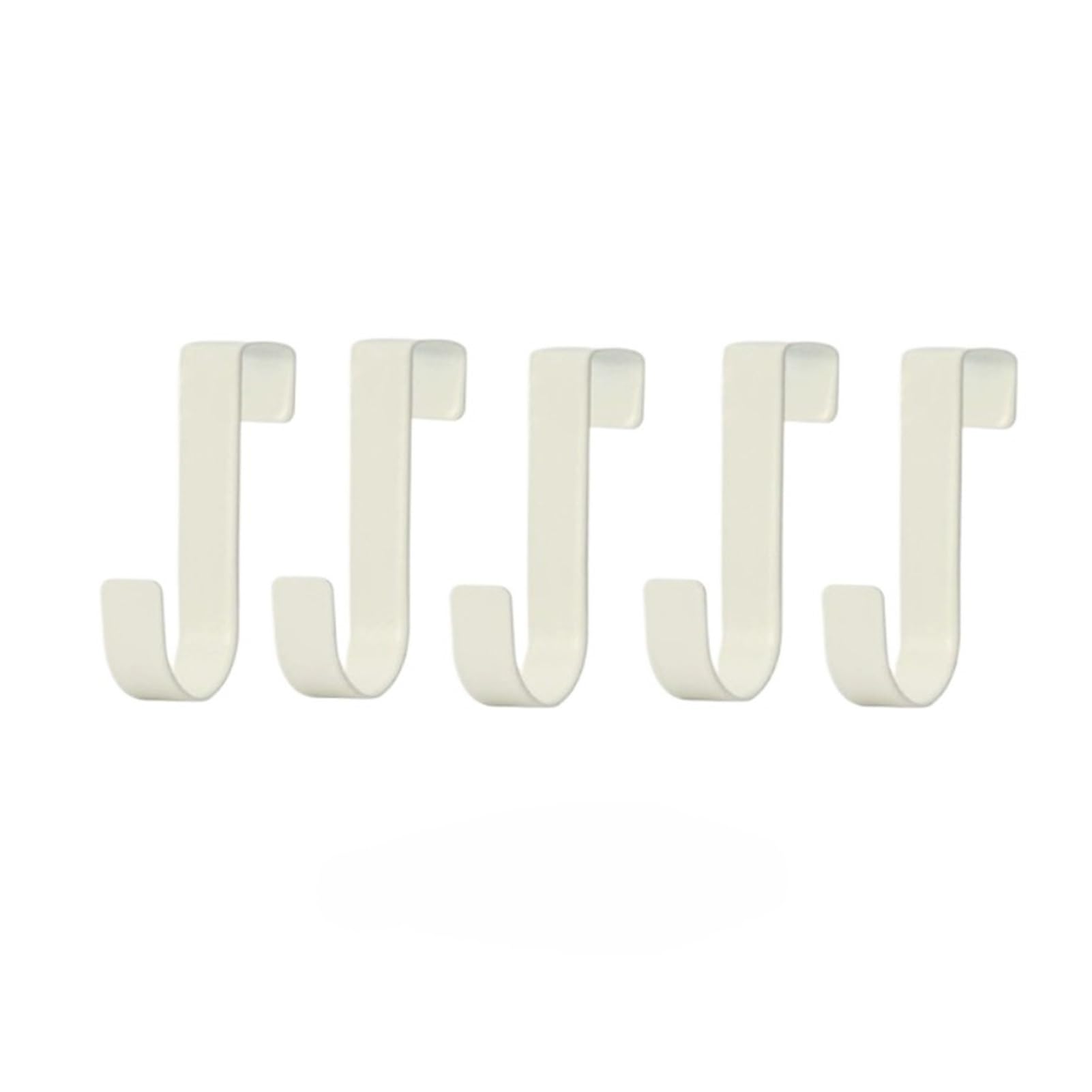 Pexlor White 5Pcs Hook For Kitchen Cabinet Door Back, Multi-Purpose Hanger Rack Towel Coat(White 5Pcs)