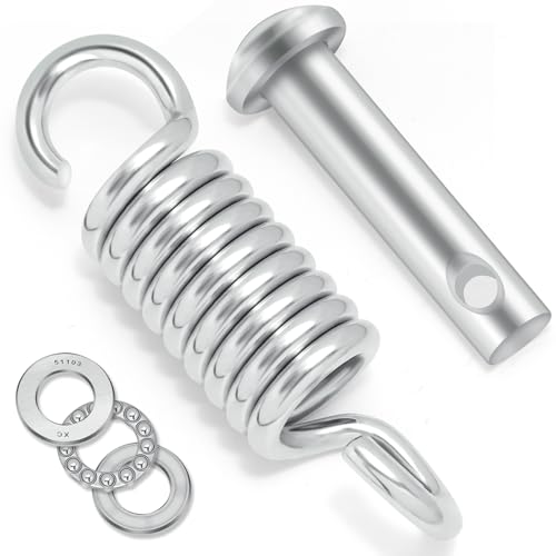 Porch Swing Hanging Springs, Porch Hanging Hammock Chair Egg Chair Swing Hanging Hardware Kit Spring Pin Plug Replacement
