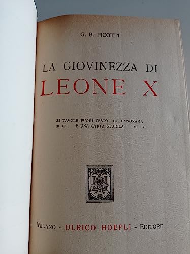  La giovinezza di Leone X