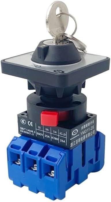 YMD11-25YS3/3 Load Circuit Breaker Universal Master Key with Lock Rotating Power-Off cam Isolation Switch LW30-32A / 25A(32a,3P)