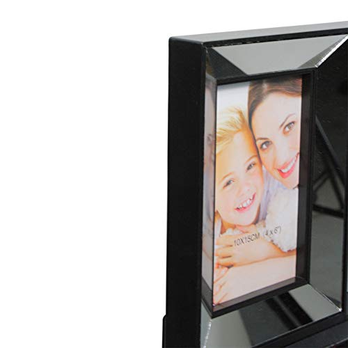 Northlight 14.5" Black Mirrored Collage Picture Frame For Dual-Size Photos #TOP3