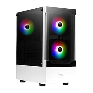 GAMDIAS White RGB Gaming ATX Mid To...
