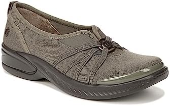 BZees Women's Niche Slip-On Comfort Ballet Flat Olive 8 M | Image 3
