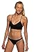JOLYN Europe Women's Swimsuit Bikini Bottom, Black, Medium