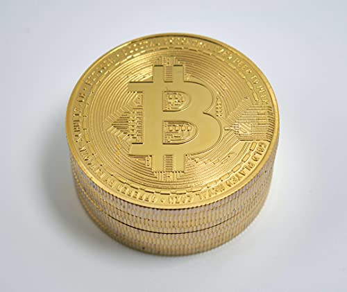Bitcoin Key Chain | 24kt Gold Plated Limited Edition Original Commemorative Key Chain by Dhahab | Two (2) Pack