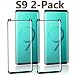 Galaxy S9 Screen Protector [2-Pack], ChefzBest [CASE-Friendly] Tempered Glass Screen Protector Compatible with Samsung Galaxy S9 - Black