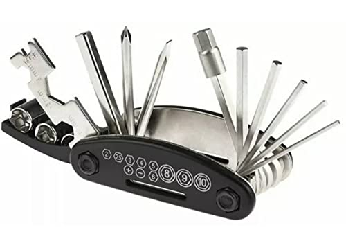 Xtreme 16 In 1 Multi-Function Bike Bicycle Cycling Mechanic Repair Tool Kit, Tire Repair, Motorcycle Portable Multifunctional Repair Tool Set， Folding Metric Repair Tool Set Kit #TOP7