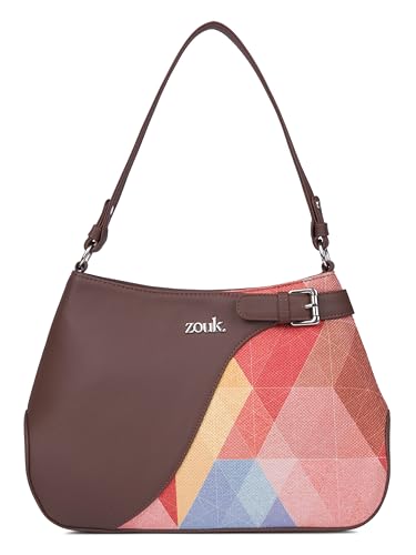 Image of ZOUK Ira Handbag | Stylish Women's Handbag | Luxury Shoulder Bag for Women | Trendy | Fancy Ladies Handbags | Small Purse for Events | Water-Resistant