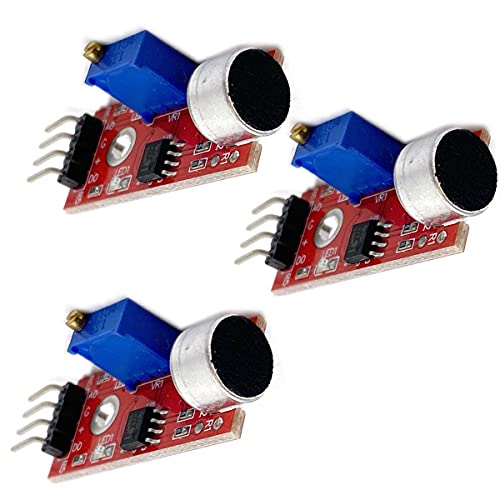 Kiro&Seeu 3 peças sensor de microfone de alta sensibilidade AVR PIC módulo de detecção de som compat