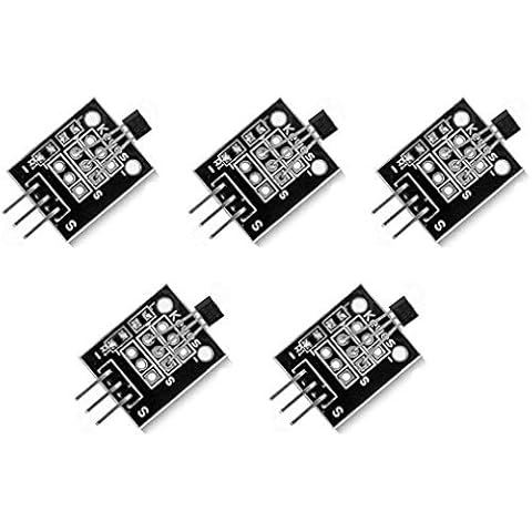 WINGONEER 5Pcs Hall Effect KY-003 Magnetic Sensor Module DC 5V For Arduino PIC AVR Smart Cars Cover