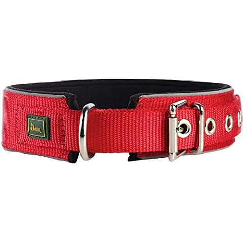HUNTER NEOPREN REFLECT Hundehalsband, Nylon, Neopren gepolstert Cover