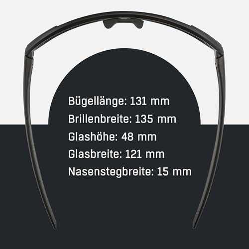 ALPINA BONFIRE MIDNIGHT-GREY MATT Sportbrille, black matt, One Size – Ansicht 6