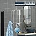 Tool-Free 3 Extended Over-Door Acrylic Towel Hooks for Frameless Glass Shower Doors