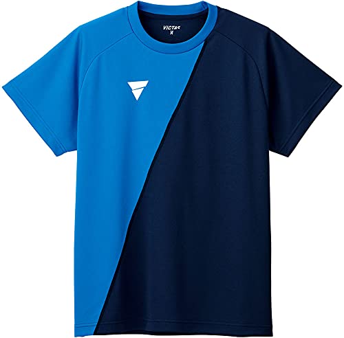 ヴィクタス(VICTAS) 卓球シャツ 練習用 V-TS230 男女兼用 ブルー/ネイビー(5060) 3XL 532101