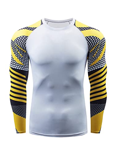 TTAO Mens Quick Dry Moisture Wicking Rash Guard Tops Slim Fit Fishing Hiking Running Shirt