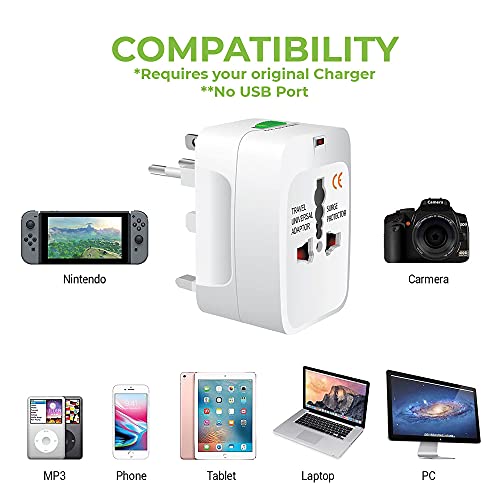 Worldwide Power Adapter Works For Fujitsu Arrows Z F-10D Is Universal For 90% Of Travel Between Us/Eu/Cn/Aus/Nz/Uk Type #TOP2