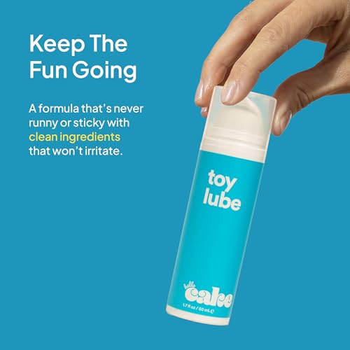 Image of Hello Cake Toy Lube, Thick, Non-Drip Jelly Lube for Adult Toys, Water-Based Personal Lubricant for Men, Women, and Couples, 1.7 fl oz