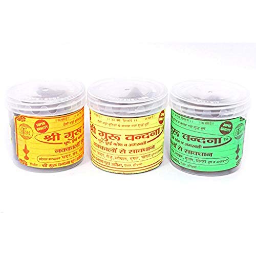 Shri Guru Vandana Dhoop Premium Cones Sandal, Rose, Guggul Dhoop Cone