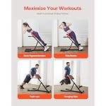 VEVOR römischer Stuhl Hyperextensionsbank 136 kg belastbare verstellbare Extensionsmaschine, Multifunktions-Trainingsgerät für Bauchmuskeltraining, Fitness-Hantelbank für das Heim-Fitnessstudio – Bild 2
