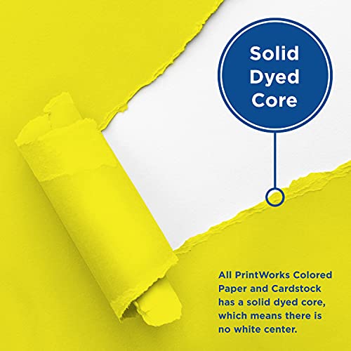 Printworks Tropical Cardstock, 5 Assorted Colors, Solid Core, 200 Sheets, 8.5” X 11” (00663) #TOP4