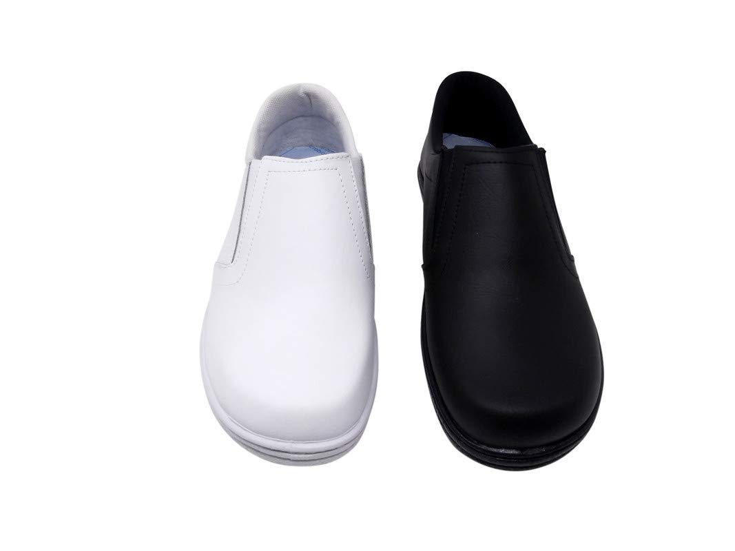 Zapatos/Piel/Mujer/Cuña 3cm/Cierre elástico/Colores Marino/Blanco