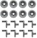 Lifetime Appliance (8 Pack) WD12X10277 Rollers for General Electric Dishwasher