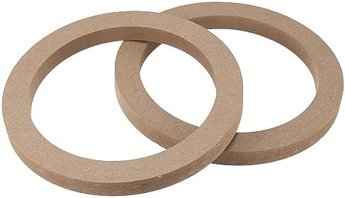 X AUTOHAUX 2 Pcs 6,5" Universel Bois Voiture Haut-Parleur Subwoofer