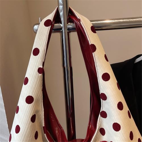Polka Dot Tote Bag for Women Bow Tie Hobo Bags for Women Slouchy Tote Purse Large Shoulder Handbag Satchel for Travel Work3