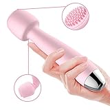 Electric Massager Personal Handheld Therapy Shoulders Foot Neck Back Face Massage Magic Cordless Vibration Speed 10X Rechargeable Silicone Therapeautic Muscle Sport Recovery Waterproof