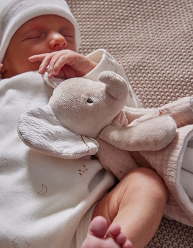 NOUKIE'S - Doudou bébé et Enfant - Eléphant Beige Bali - Eveil et Sommeil - Marionnette - Cadeau de Naissance – vue 6
