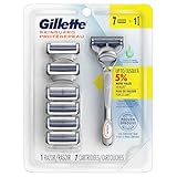 Gillette Skinguard Mens Razor, Includes 1 Handle, 7 Razor Blade Refills ( packaging may vary )