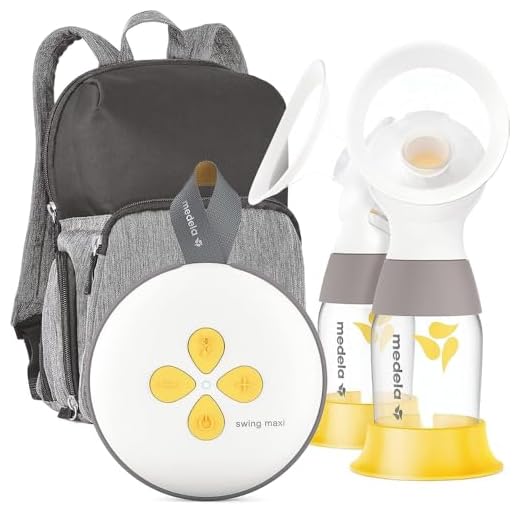 Medela Breast Pump | Swing Maxi Double Electric | Portable Breast Pump | USB-C Rechargeable | Bluetooth | Closed System | with Carry Bag