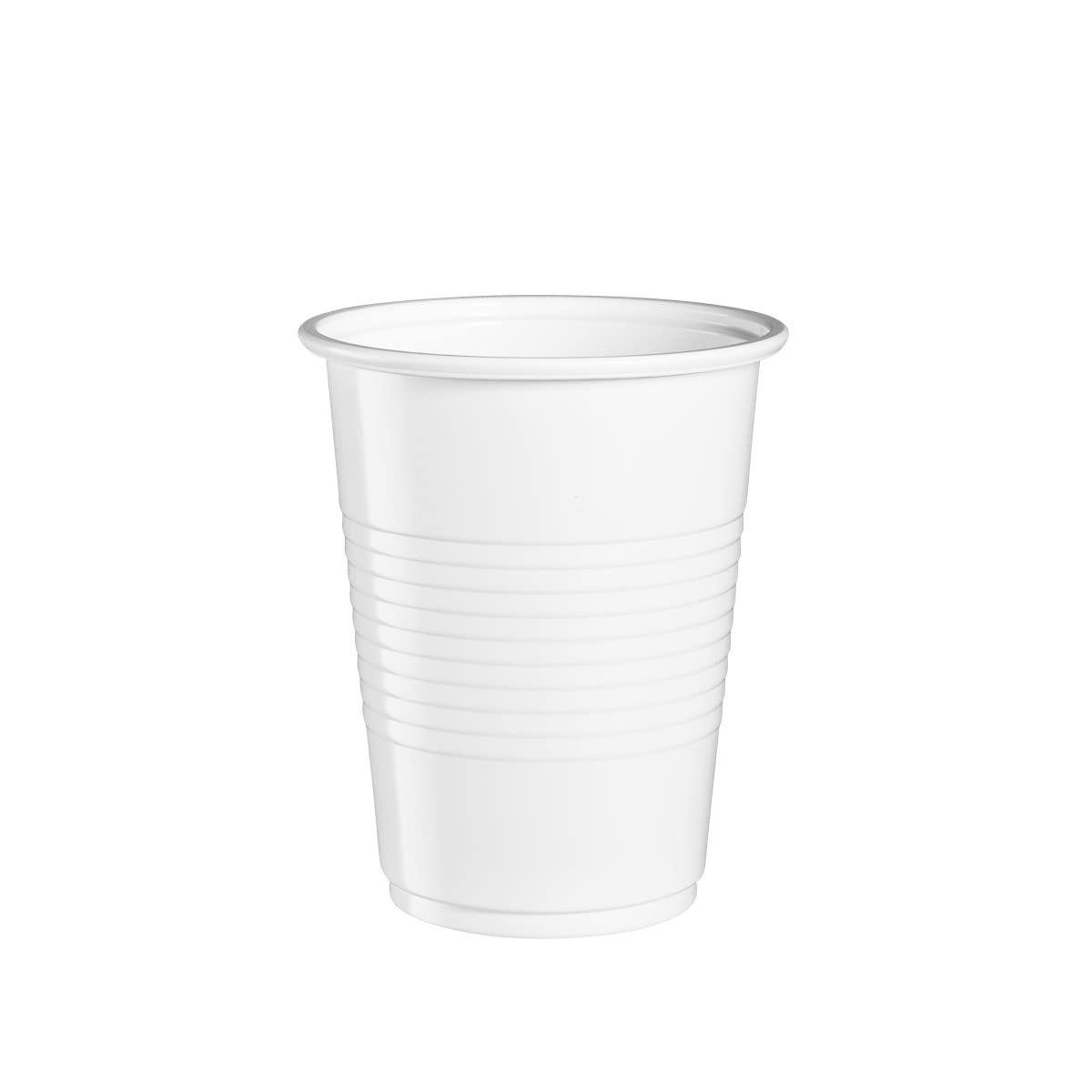 GUSTO 7 oz White Disposable Plastic Cups [500 Count] Cold Beverage Cups for Parties, Office & Events – Durable, Stackable (Formerly Comfy Package)