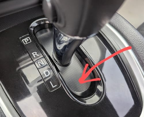 Shifter Slider Cover | Black | Fits 2014-2016 Nissan Rogue Automatic Transmission | 3D Printed TPU Replacement (Black)