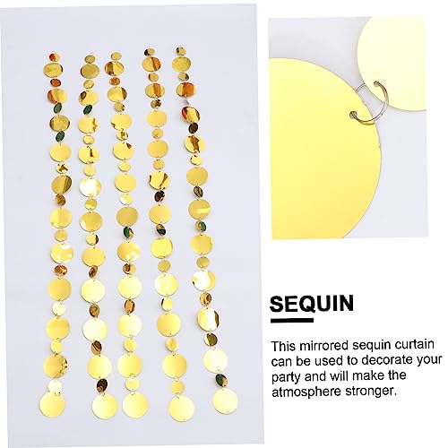 OSALADI 10 Pcs cortina de lantejoulas decoração feriado banner decorativo de parede cortinas de jane